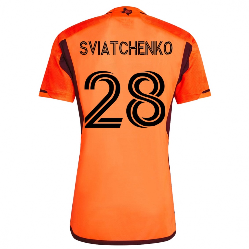 Hombre Fútbol Camiseta Erik Sviatchenko #28 Naranja 1ª Equipación 2023/24 México