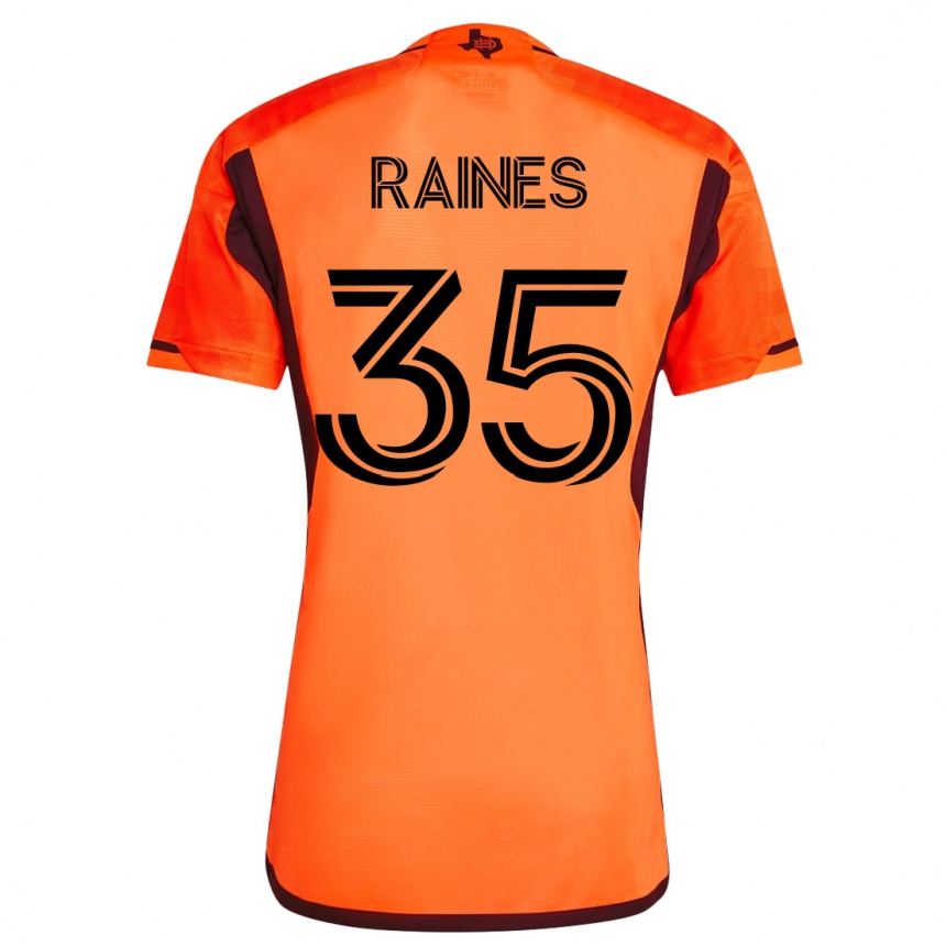 Hombre Fútbol Camiseta Brooklyn Raines #35 Naranja 1ª Equipación 2023/24 México