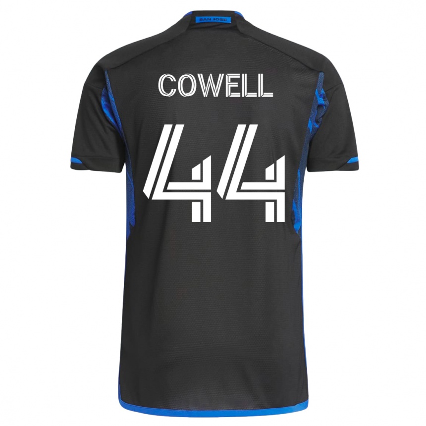 Hombre Fútbol Camiseta Cade Cowell #44 Azul Negro 1ª Equipación 2023/24 México