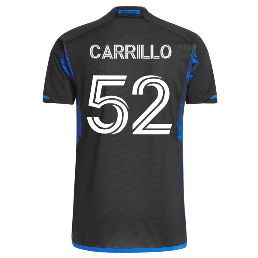 Hombre Fútbol Camiseta Israel Carrillo #52 Azul Negro 1ª Equipación 2023/24 México