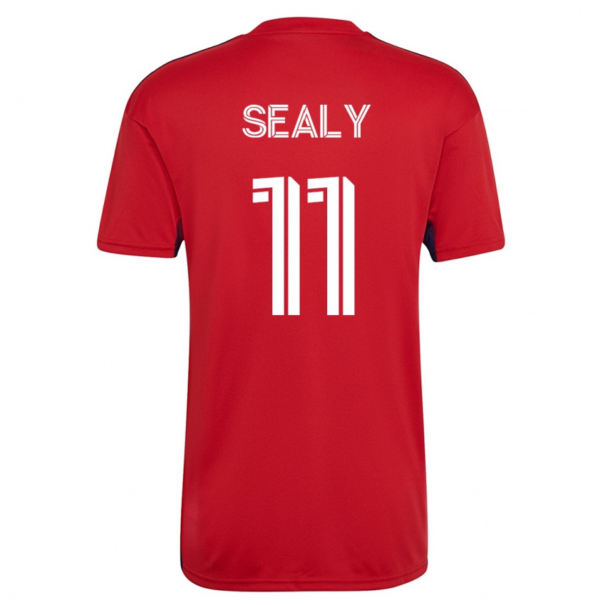 Hombre Fútbol Camiseta Dante Sealy #11 Rojo 1ª Equipación 2023/24 México