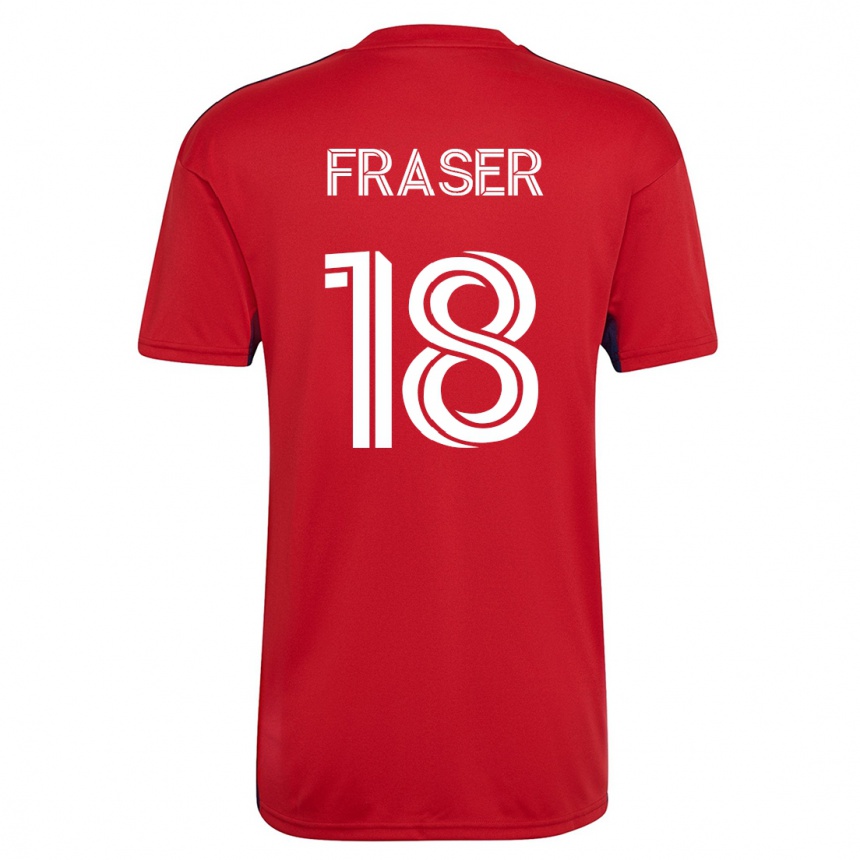 Hombre Fútbol Camiseta Liam Fraser #18 Rojo 1ª Equipación 2023/24 México