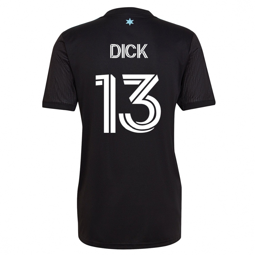 Hombre Fútbol Camiseta Eric Dick #13 Negro 1ª Equipación 2023/24 México