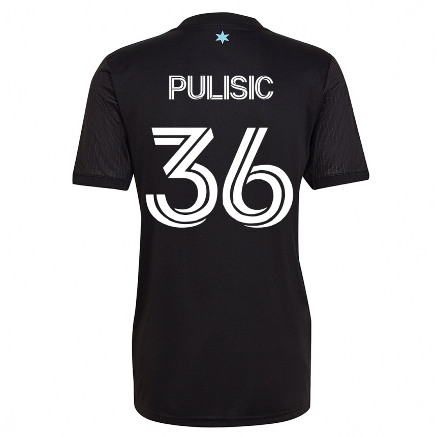 Hombre Fútbol Camiseta Will Pulisic #36 Negro 1ª Equipación 2023/24 México