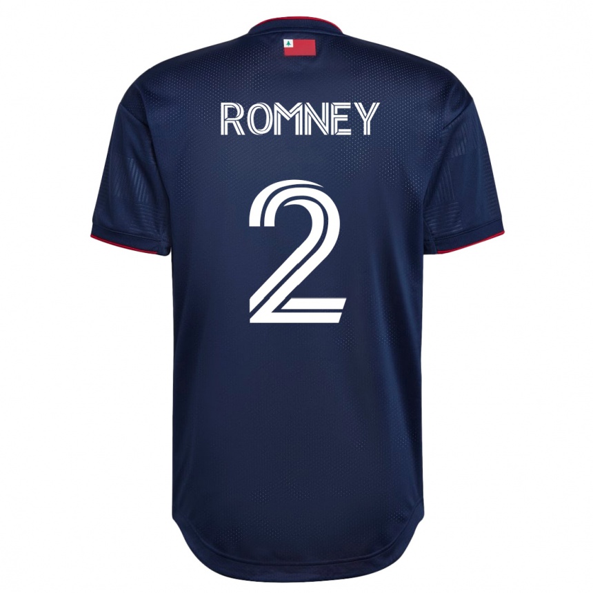 Hombre Fútbol Camiseta Dave Romney #2 Armada 1ª Equipación 2023/24 México