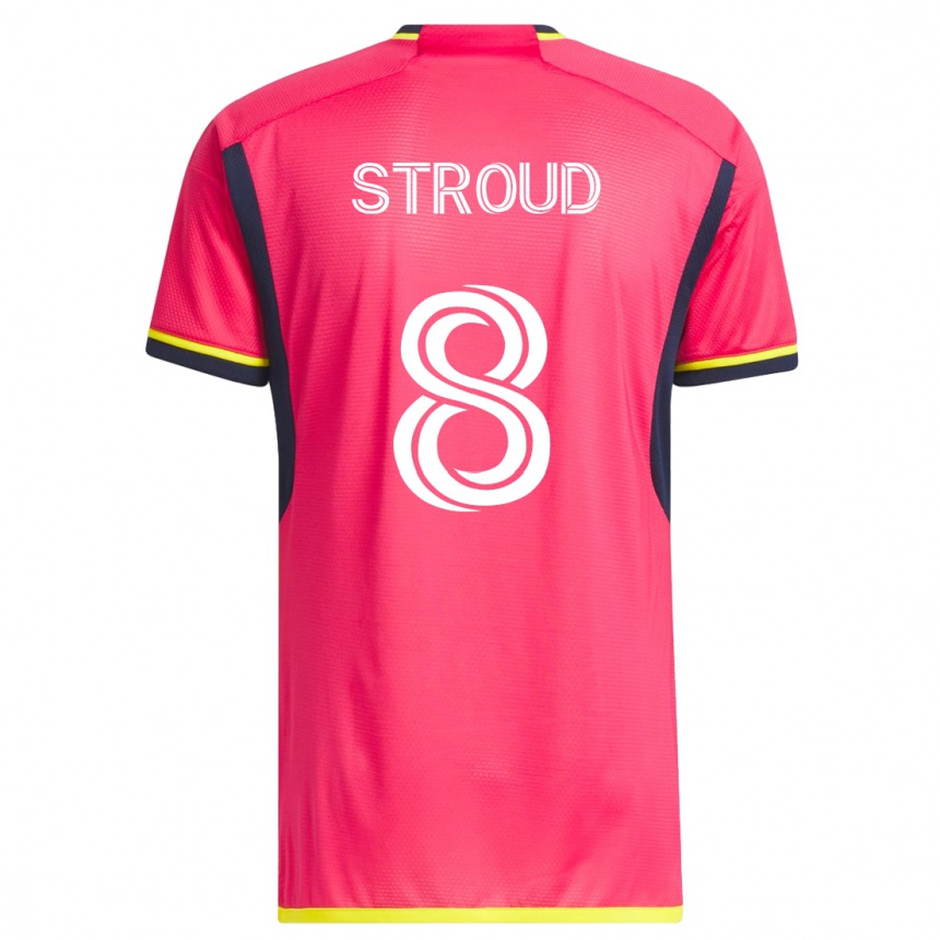 Hombre Fútbol Camiseta Jared Stroud #8 Rosa 1ª Equipación 2023/24 México