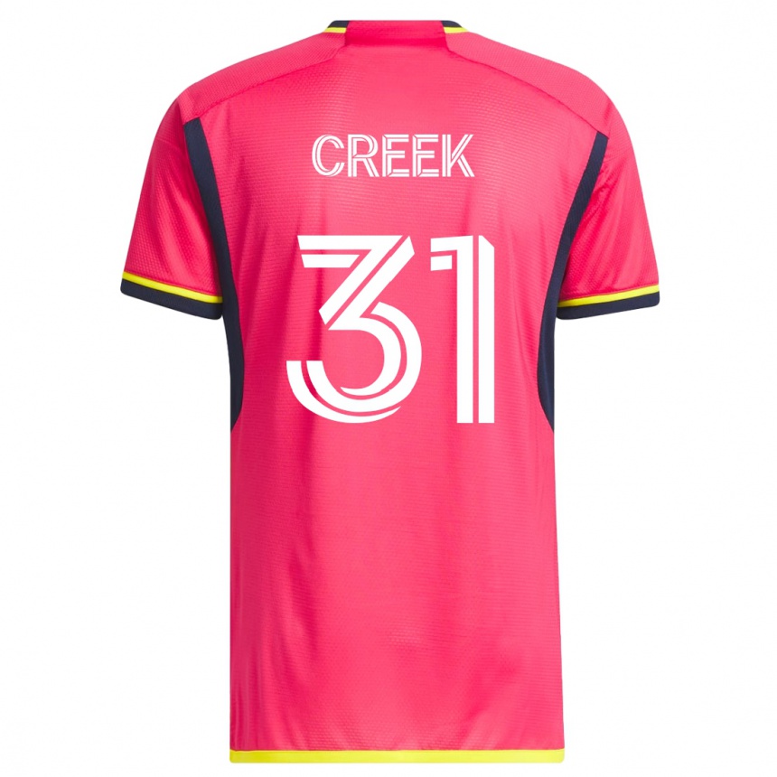 Hombre Fútbol Camiseta Michael Creek #31 Rosa 1ª Equipación 2023/24 México