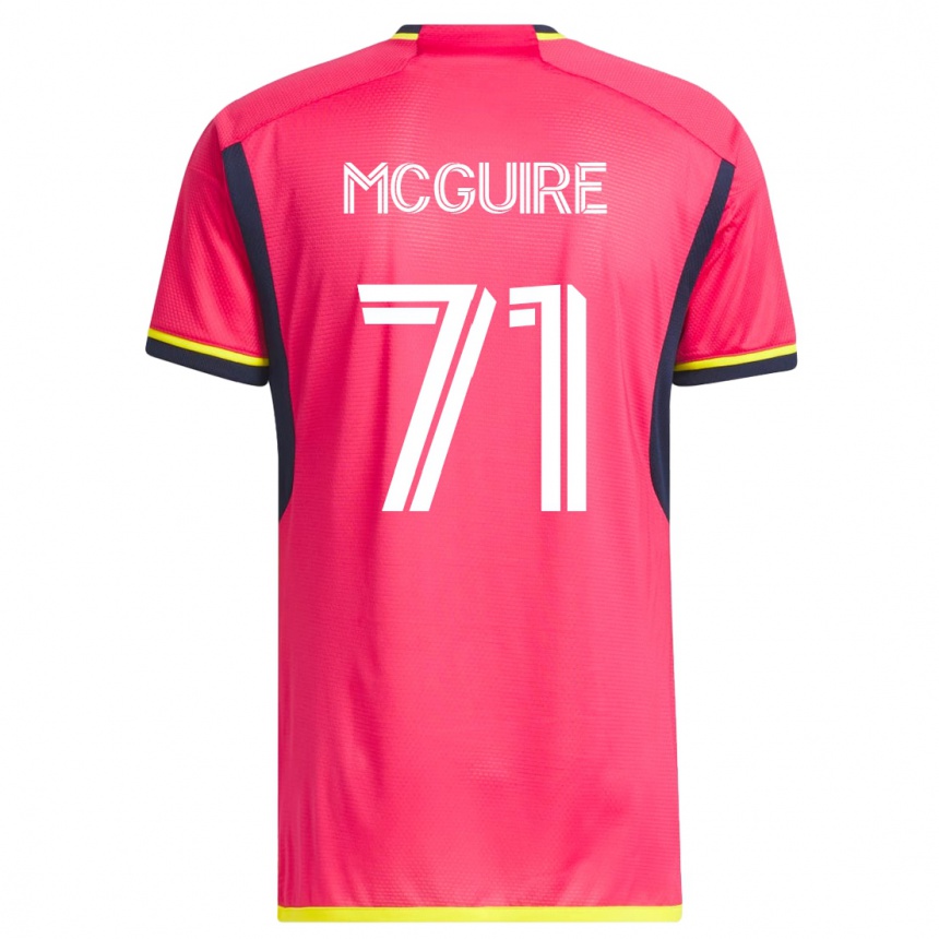 Hombre Fútbol Camiseta Nolan Mcguire #71 Rosa 1ª Equipación 2023/24 México