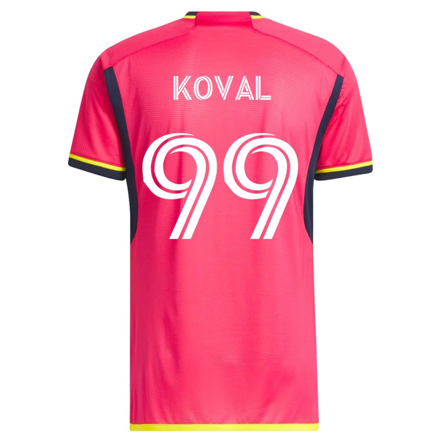 Hombre Fútbol Camiseta Stanislav Koval #99 Rosa 1ª Equipación 2023/24 México