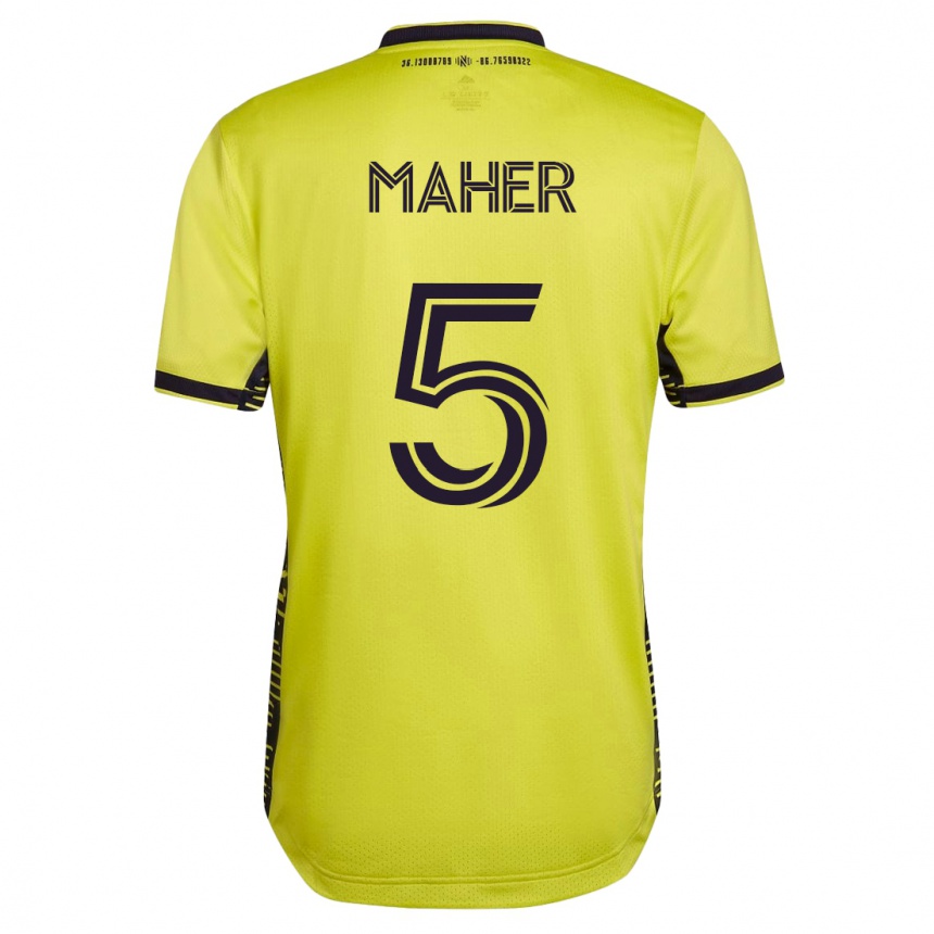 Hombre Fútbol Camiseta Jack Maher #5 Amarillo 1ª Equipación 2023/24 México
