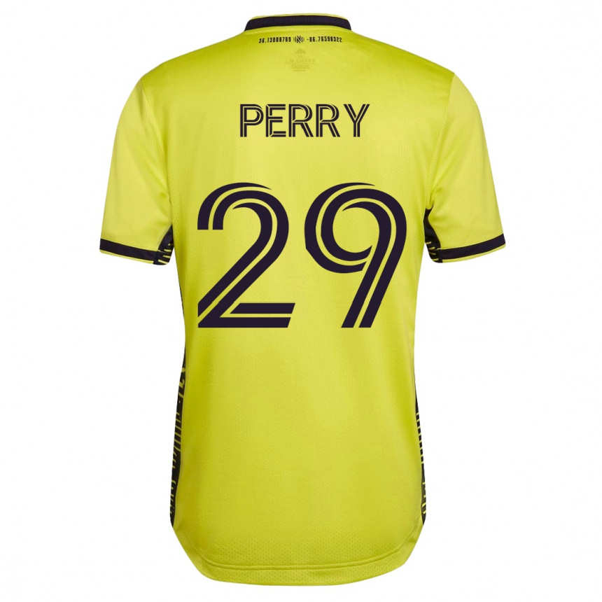 Hombre Fútbol Camiseta Nebiyou Perry #29 Amarillo 1ª Equipación 2023/24 México