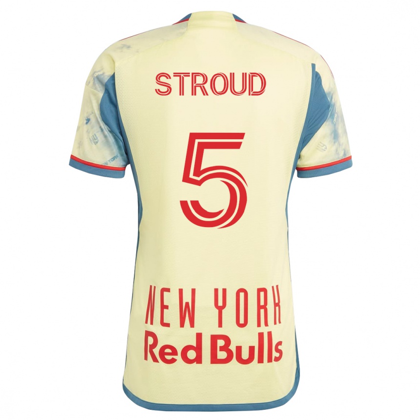 Hombre Fútbol Camiseta Peter Stroud #5 Amarillo 1ª Equipación 2023/24 México