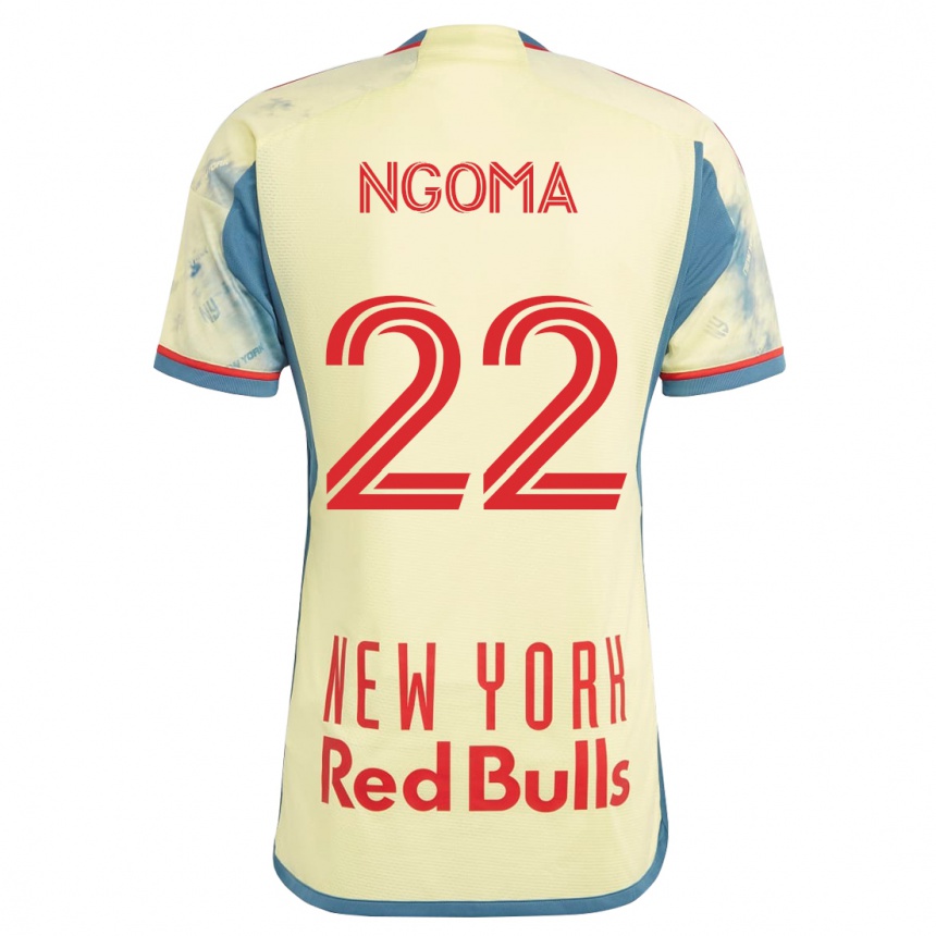 Hombre Fútbol Camiseta Serge Ngoma #22 Amarillo 1ª Equipación 2023/24 México