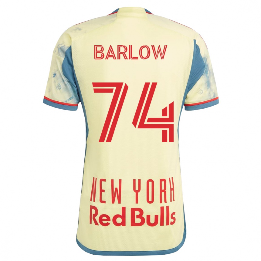 Hombre Fútbol Camiseta Tom Barlow #74 Amarillo 1ª Equipación 2023/24 México