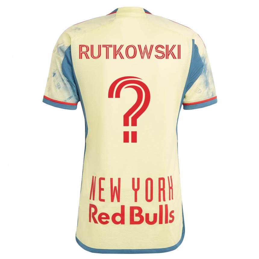 Hombre Fútbol Camiseta Alan Rutkowski #0 Amarillo 1ª Equipación 2023/24 México