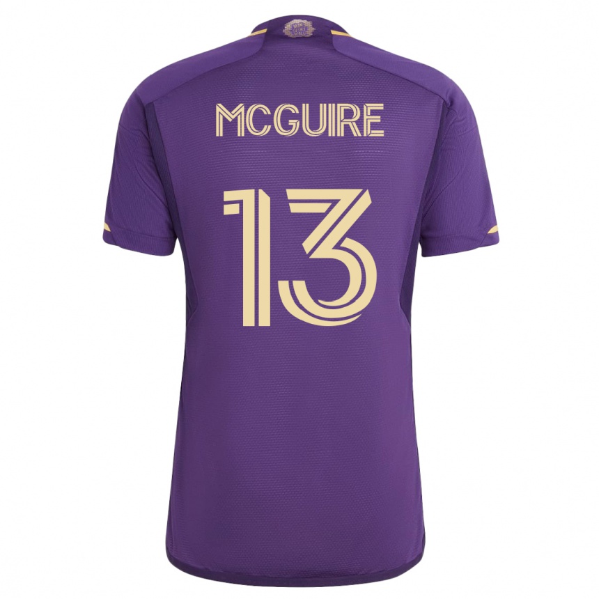 Hombre Fútbol Camiseta Duncan Mcguire #13 Violeta 1ª Equipación 2023/24 México