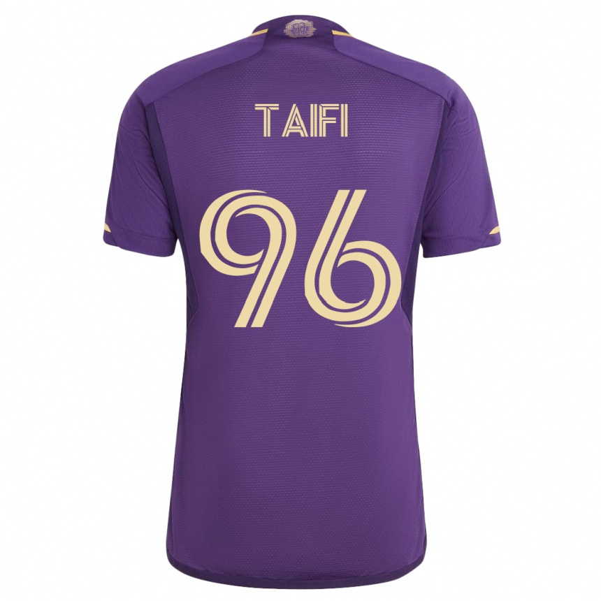 Hombre Fútbol Camiseta Zakaria Taifi #96 Violeta 1ª Equipación 2023/24 México