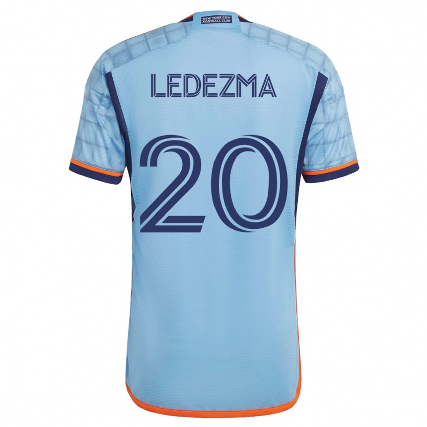 Hombre Fútbol Camiseta Richard Ledezma #20 Azul 1ª Equipación 2023/24 México