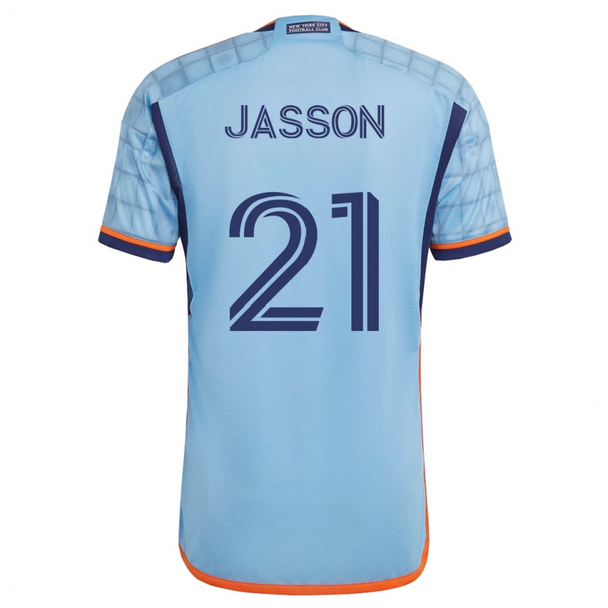 Hombre Fútbol Camiseta Andres Jasson #21 Azul 1ª Equipación 2023/24 México