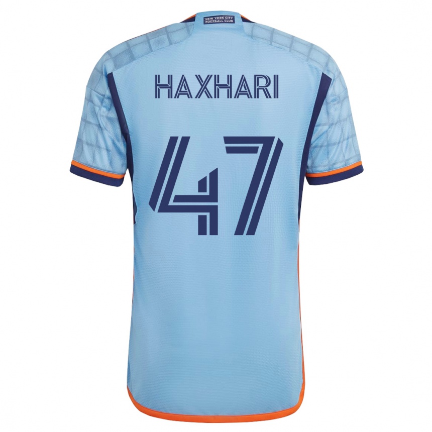 Hombre Fútbol Camiseta Klevis Haxhari #47 Azul 1ª Equipación 2023/24 México