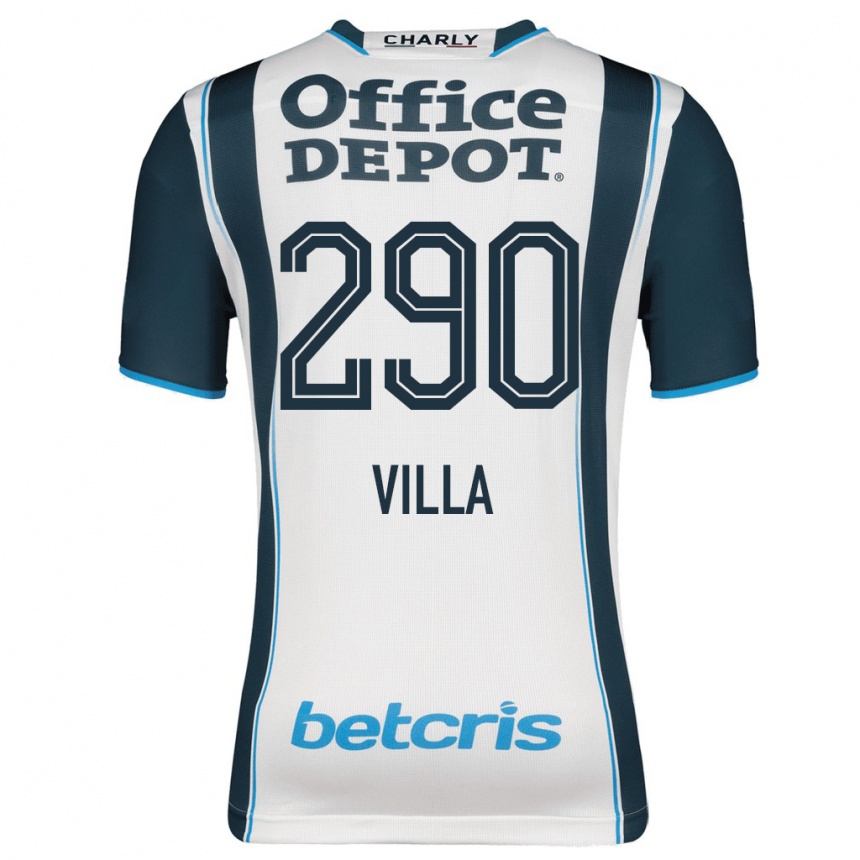 Hombre Fútbol Camiseta Adrián Villa #290 Armada 1ª Equipación 2023/24 México
