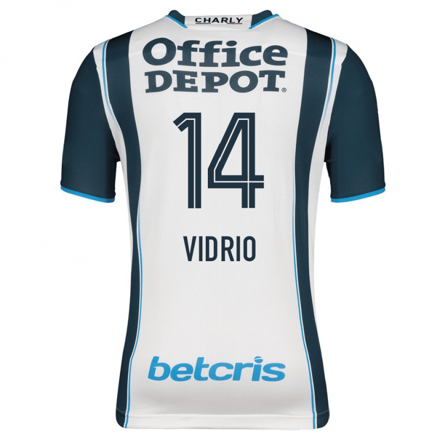 Hombre Fútbol Camiseta Nailea Vidrio #14 Armada 1ª Equipación 2023/24 México