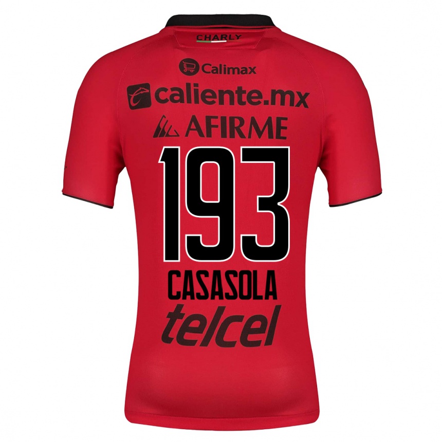 Hombre Fútbol Camiseta Axel Casasola #193 Rojo 1ª Equipación 2023/24 México