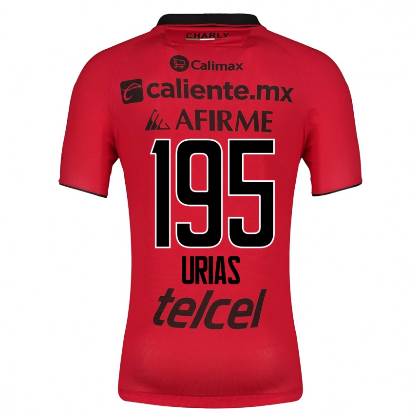 Hombre Fútbol Camiseta Héctor Urías #195 Rojo 1ª Equipación 2023/24 México