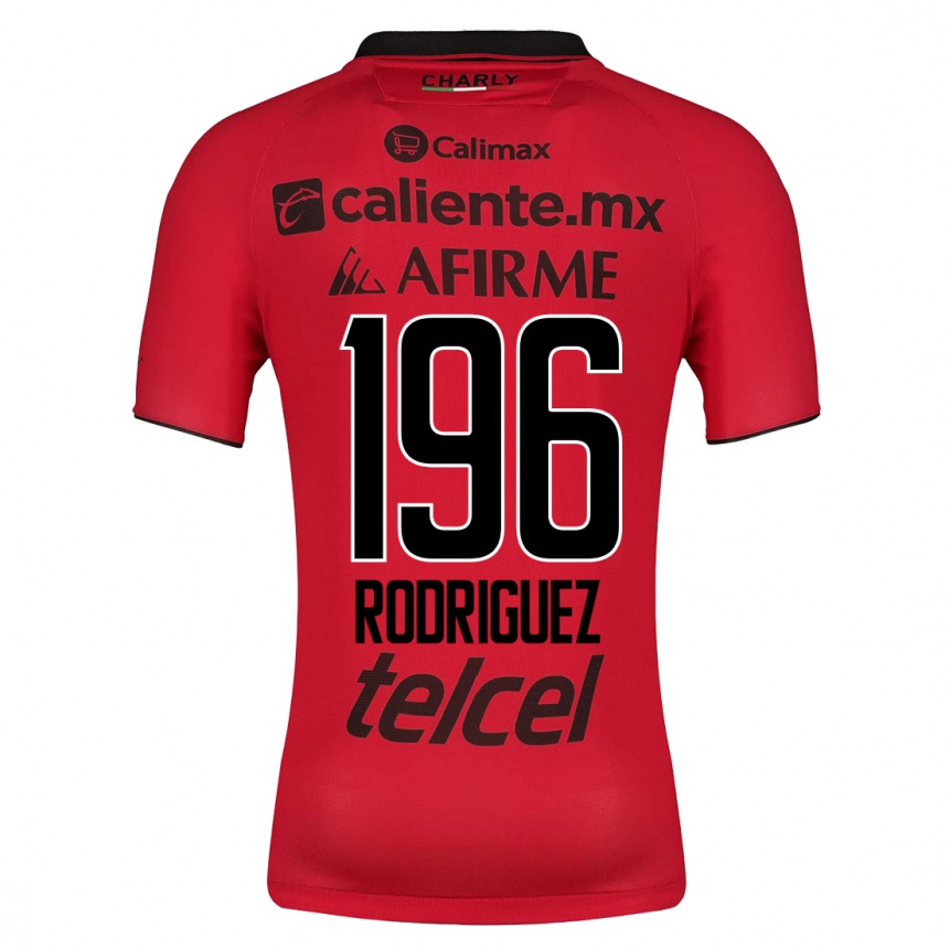 Hombre Fútbol Camiseta Prince Rodríguez #196 Rojo 1ª Equipación 2023/24 México