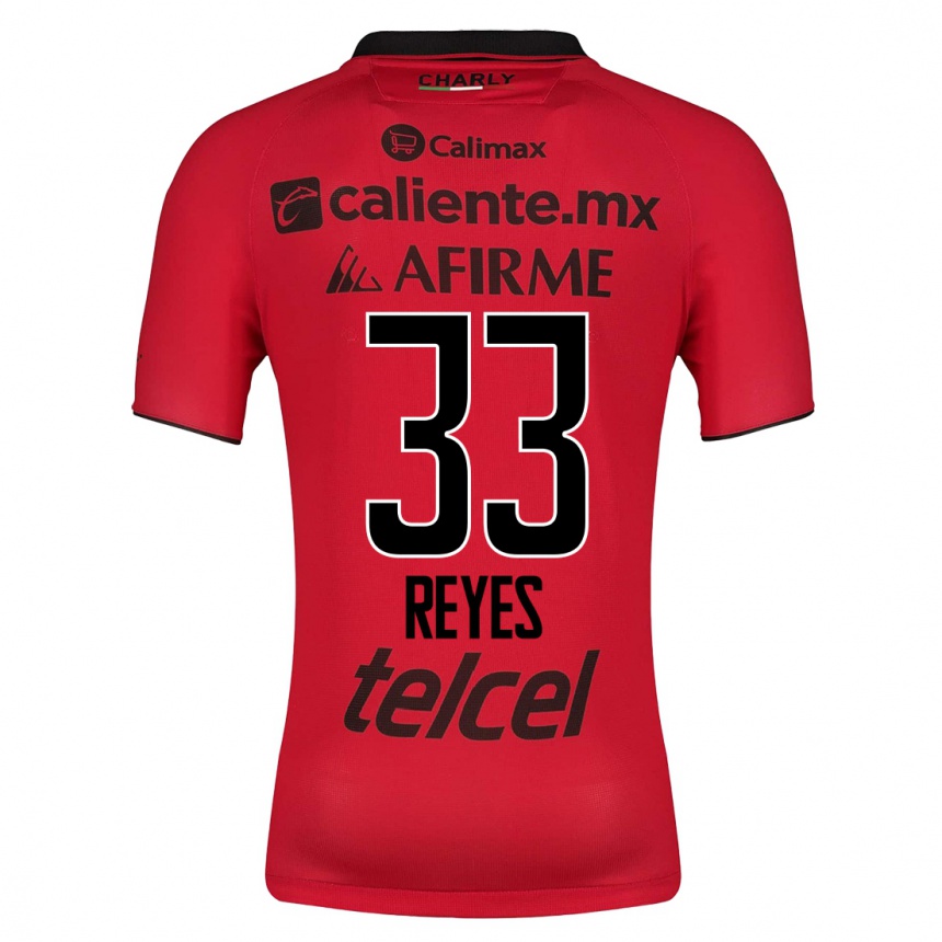 Hombre Fútbol Camiseta Jazmín Reyes #33 Rojo 1ª Equipación 2023/24 México