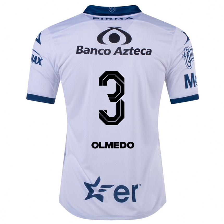 Hombre Fútbol Camiseta Sebastián Olmedo #3 Blanco 1ª Equipación 2023/24 México