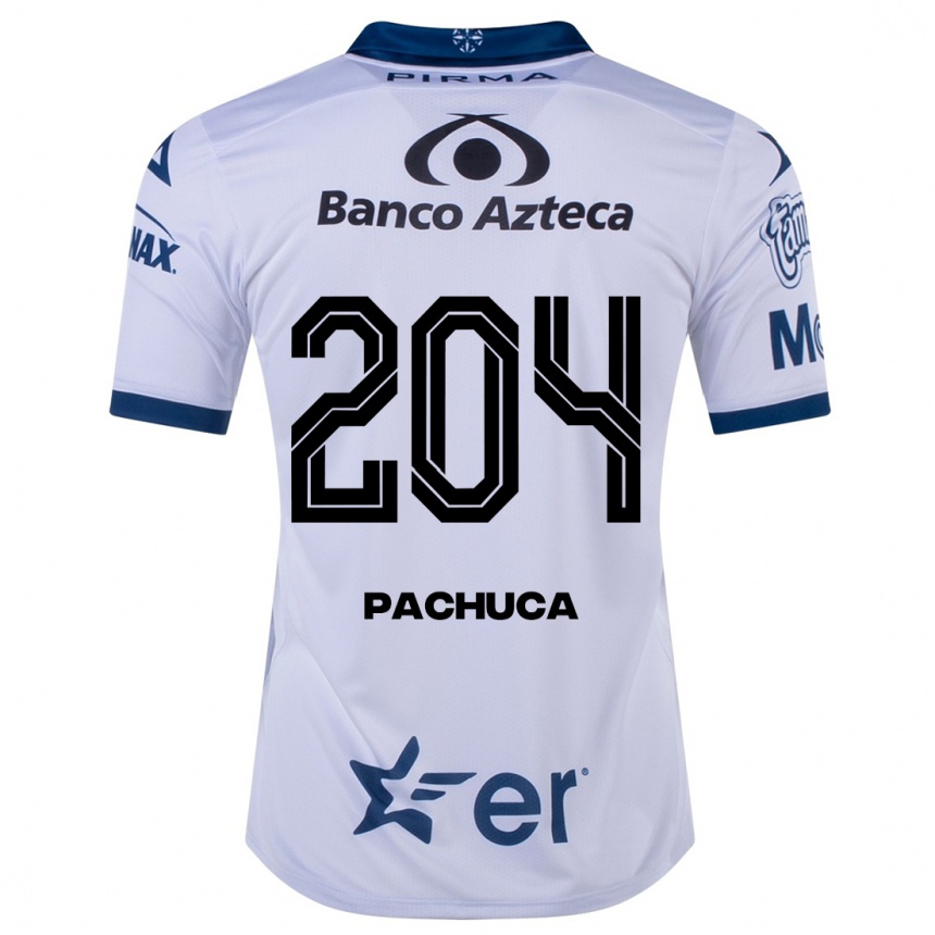Hombre Fútbol Camiseta José Pachuca #204 Blanco 1ª Equipación 2023/24 México