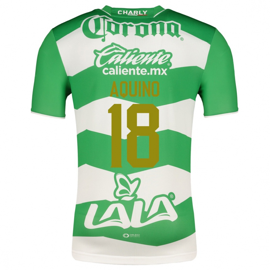 Hombre Fútbol Camiseta Pedro Aquino #18 Verde 1ª Equipación 2023/24 México