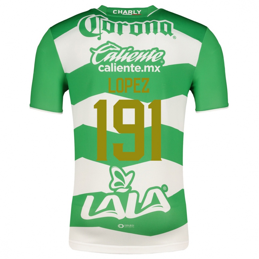 Hombre Fútbol Camiseta Carlos López #191 Verde 1ª Equipación 2023/24 México