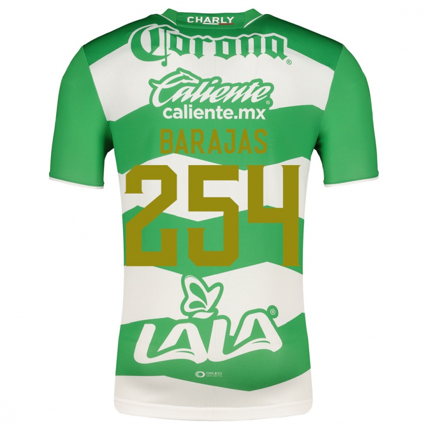 Hombre Fútbol Camiseta Sergio Barajas #254 Verde 1ª Equipación 2023/24 México