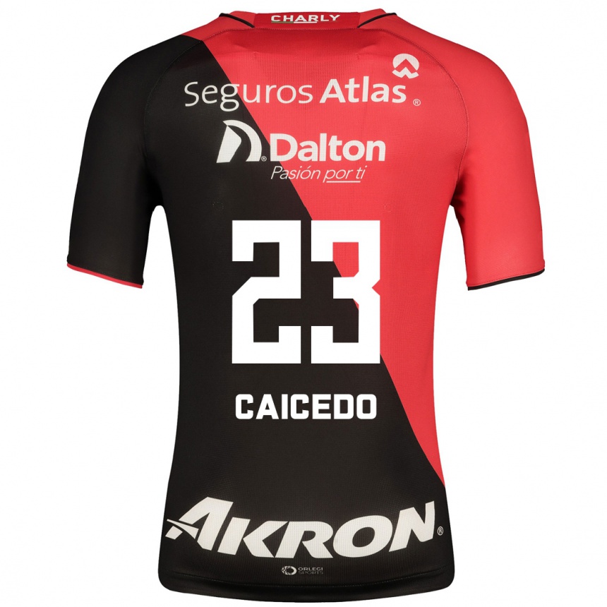 Hombre Fútbol Camiseta Jordy Caicedo #23 Negro 1ª Equipación 2023/24 México