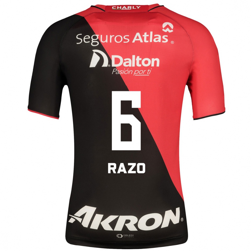 Hombre Fútbol Camiseta Valeria Razo #6 Negro 1ª Equipación 2023/24 México