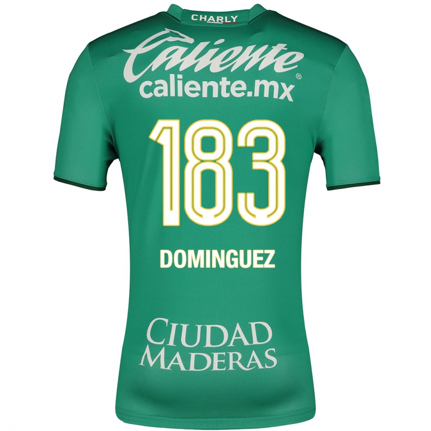 Hombre Fútbol Camiseta Jesús Domínguez #183 Verde 1ª Equipación 2023/24 México