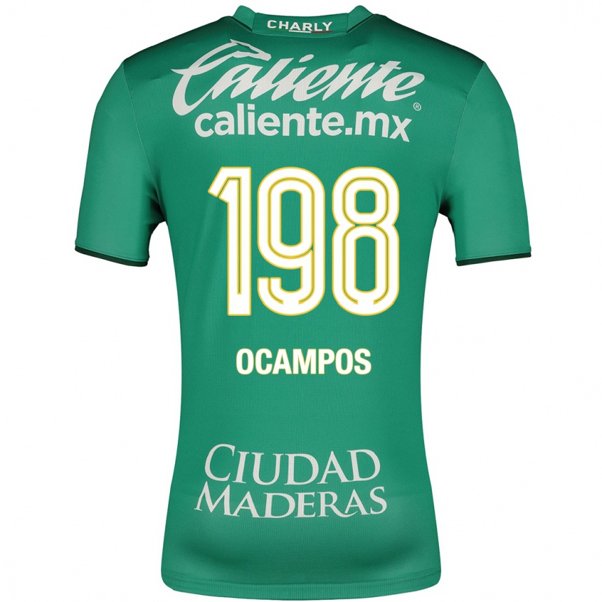 Hombre Fútbol Camiseta Omar Ocampos #198 Verde 1ª Equipación 2023/24 México