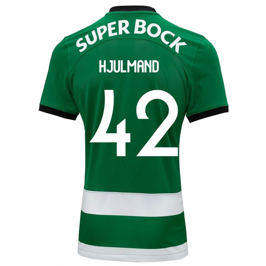 Hombre Fútbol Camiseta Morten Hjulmand #42 Verde 1ª Equipación 2023/24 México