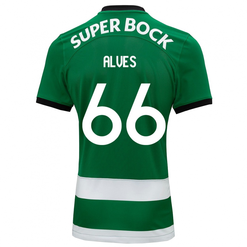 Hombre Fútbol Camiseta Miguel Alves #66 Verde 1ª Equipación 2023/24 México