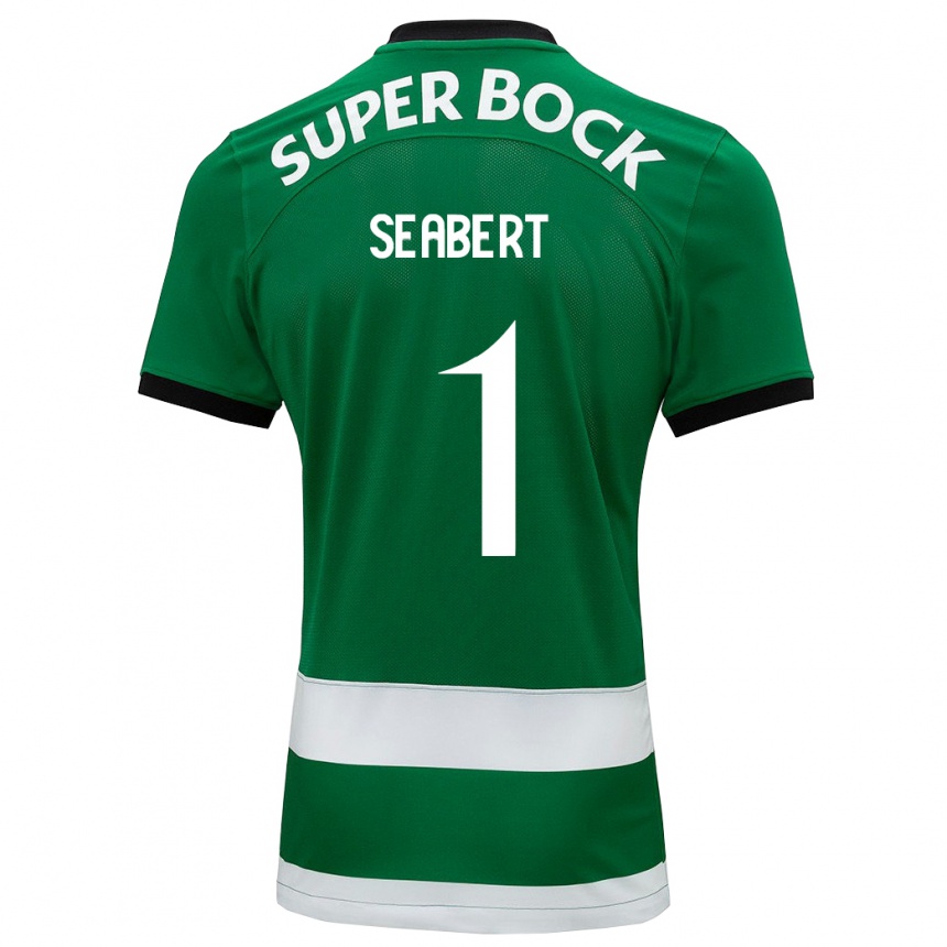 Hombre Fútbol Camiseta Hannah Grace Seabert #1 Verde 1ª Equipación 2023/24 México