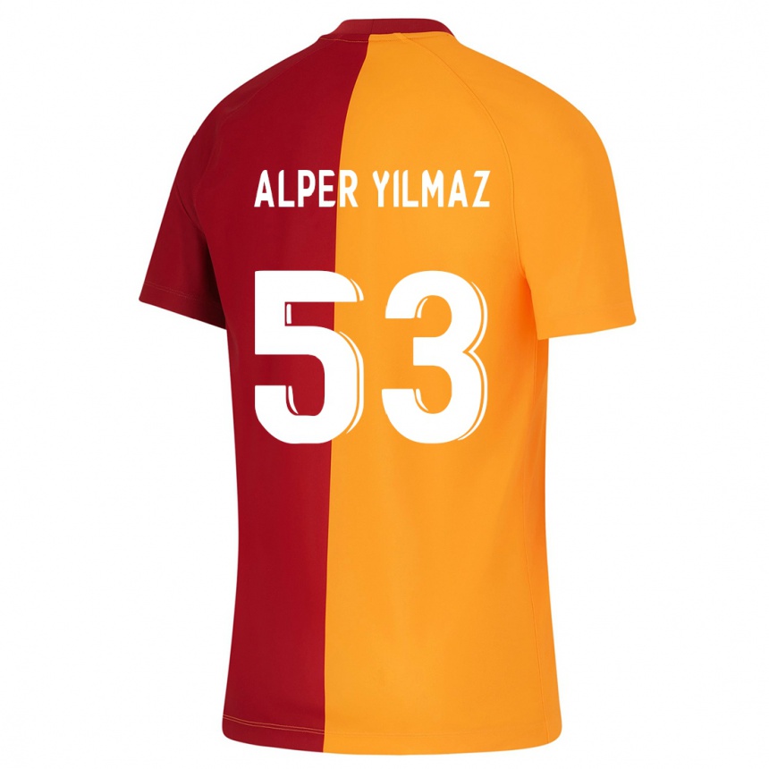 Hombre Fútbol Camiseta Barış Alper Yılmaz #53 Naranja 1ª Equipación 2023/24 México