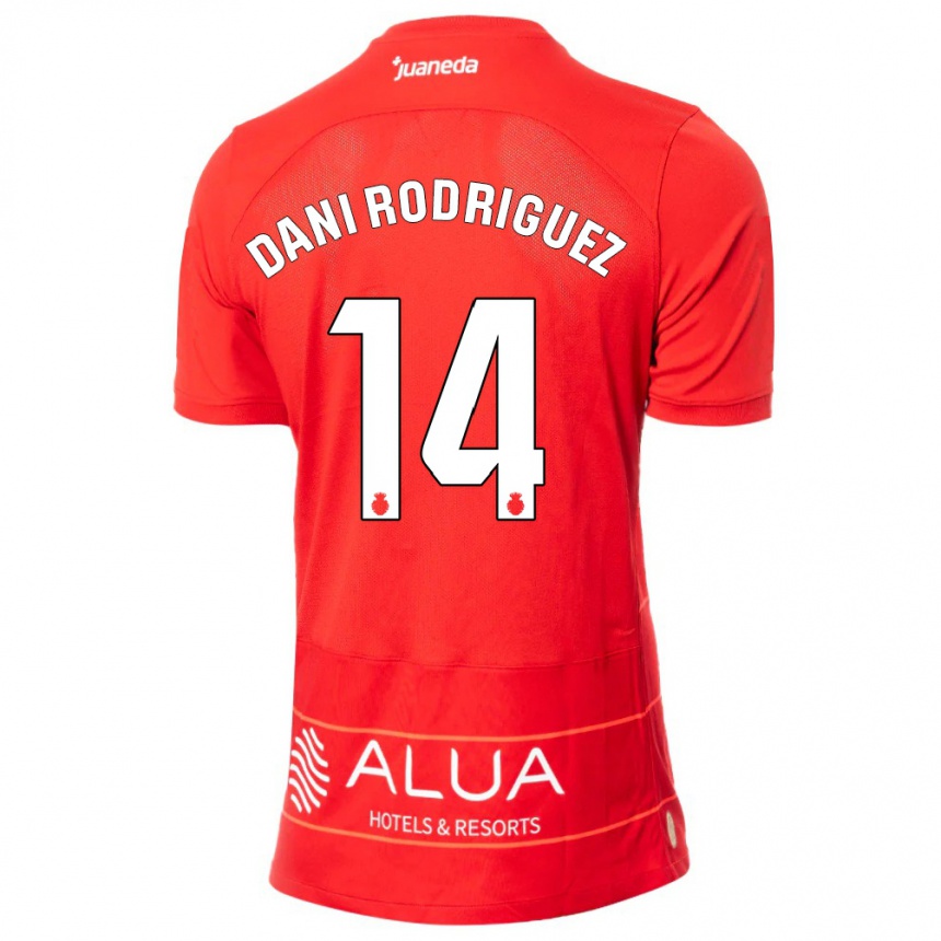 Hombre Fútbol Camiseta Dani Rodríguez #14 Rojo 1ª Equipación 2023/24 México