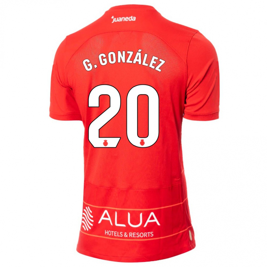 Hombre Fútbol Camiseta Giovanni González #20 Rojo 1ª Equipación 2023/24 México