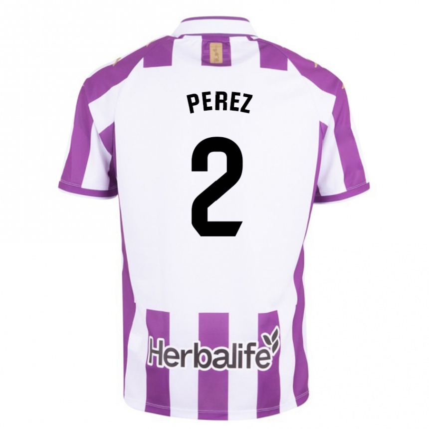 Hombre Fútbol Camiseta Iker Pérez #2 Morado 1ª Equipación 2023/24 México