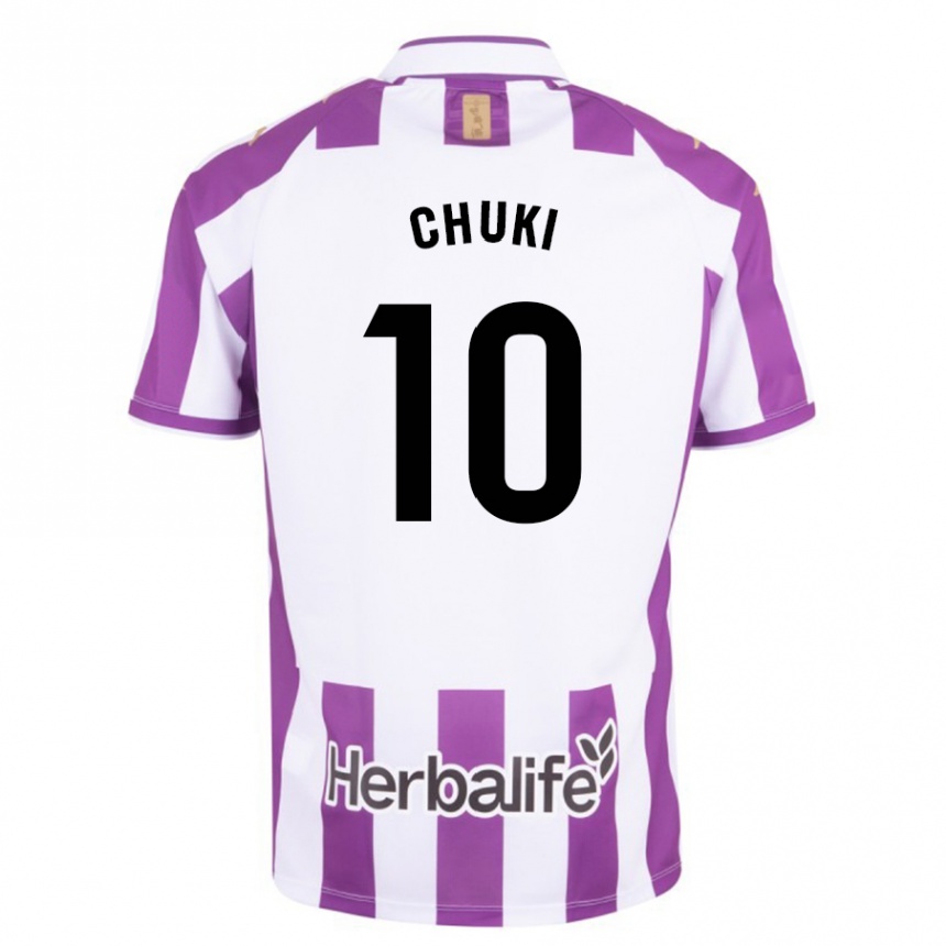 Hombre Fútbol Camiseta Chuki #10 Morado 1ª Equipación 2023/24 México