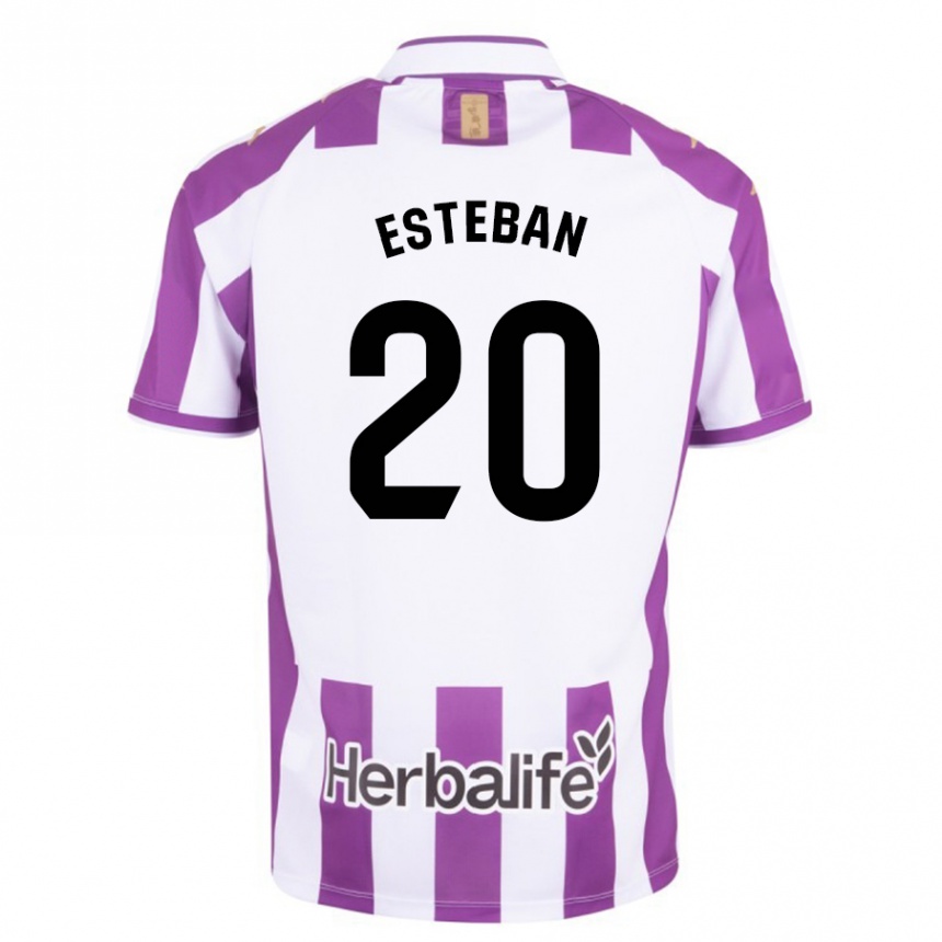 Hombre Fútbol Camiseta Sergio Esteban #20 Morado 1ª Equipación 2023/24 México