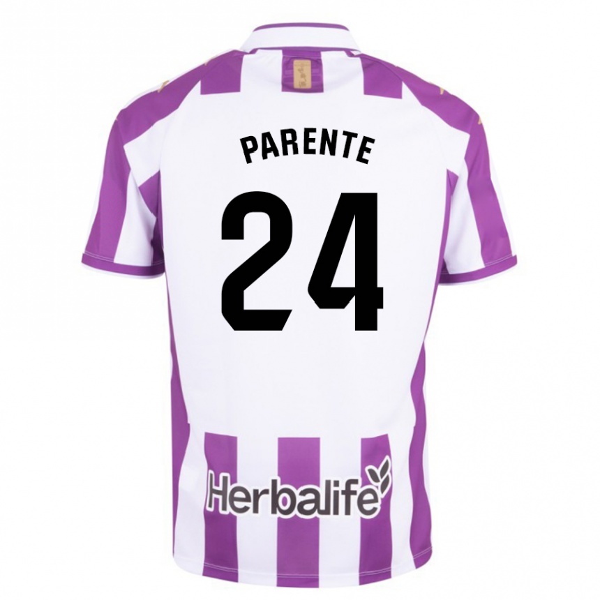 Hombre Fútbol Camiseta Iago Parente #24 Morado 1ª Equipación 2023/24 México