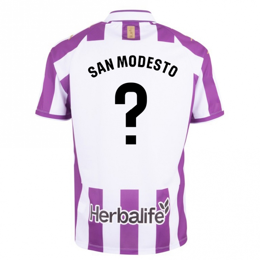 Hombre Fútbol Camiseta Hugo San Modesto #0 Morado 1ª Equipación 2023/24 México